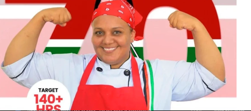GWR cook-a-thon: Kenyan Chef Maliha Mohammed crosses 140 hours but …