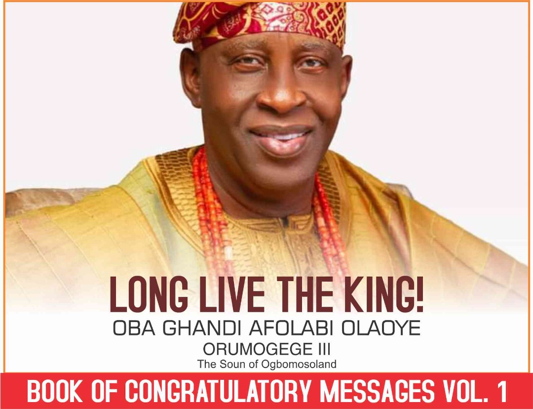 OGBOMOSO INSIGHT ONLINE BOOK OF CONGRATULATIONS FOR OBA GHANDI 