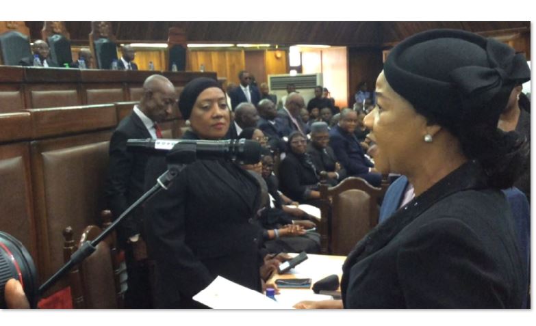 More garlands as late Soun’s daughter-in-law sworn-in as Justice of Appeal Court 